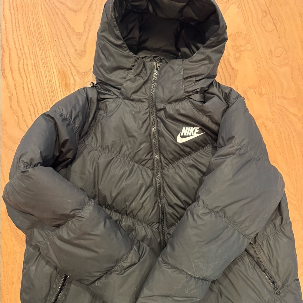 Nike Women’s Down Black Puffer Jacket with Hood